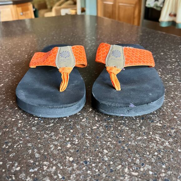 Yellow Box Flip Flops Orange Womens Size 7.5 Casual - Picture 6 of 7